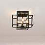 2_Titania 14" Wide Matte Black 4-Light Ceiling Light