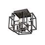 7_Titania 14" Wide Matte Black 4-Light Ceiling Light more views