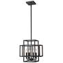2_Titania 14" Wide Matte Black 4-Light Pendant