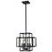 Titania 14" Wide Matte Black 4-Light Pendant
