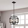 1_Titania 14" Wide Matte Black 4-Light Pendant