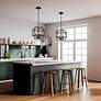 4_Titania 14" Wide Matte Black 4-Light Pendant more views