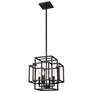 6_Titania 14" Wide Matte Black 4-Light Pendant more views