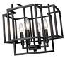 7_Titania 14" Wide Matte Black 4-Light Pendant more views