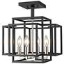 2_Titania 14"W Black and Brushed Nickel 4-Light Ceiling Light