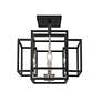 3_Titania 14"W Black and Brushed Nickel 4-Light Ceiling Light more views