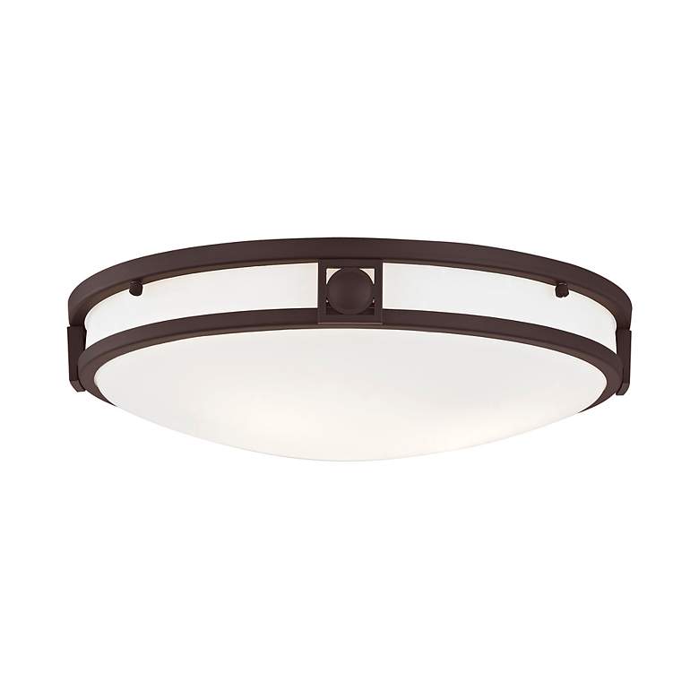 Image 4 Titania 16-in W Bronze Flush Mount Light more views