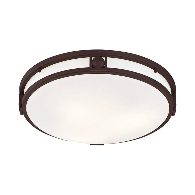 Image 5 Titania 16-in W Bronze Flush Mount Light more views