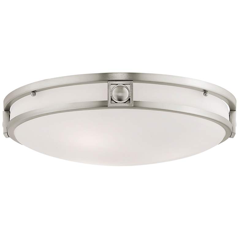 Image 3 Titania 16" Wide Brushed Nickel Bowl Ceiling Light