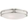 3_Titania 16" Wide Brushed Nickel Bowl Ceiling Light