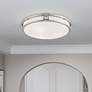 2_Titania 16" Wide Brushed Nickel Bowl Ceiling Light