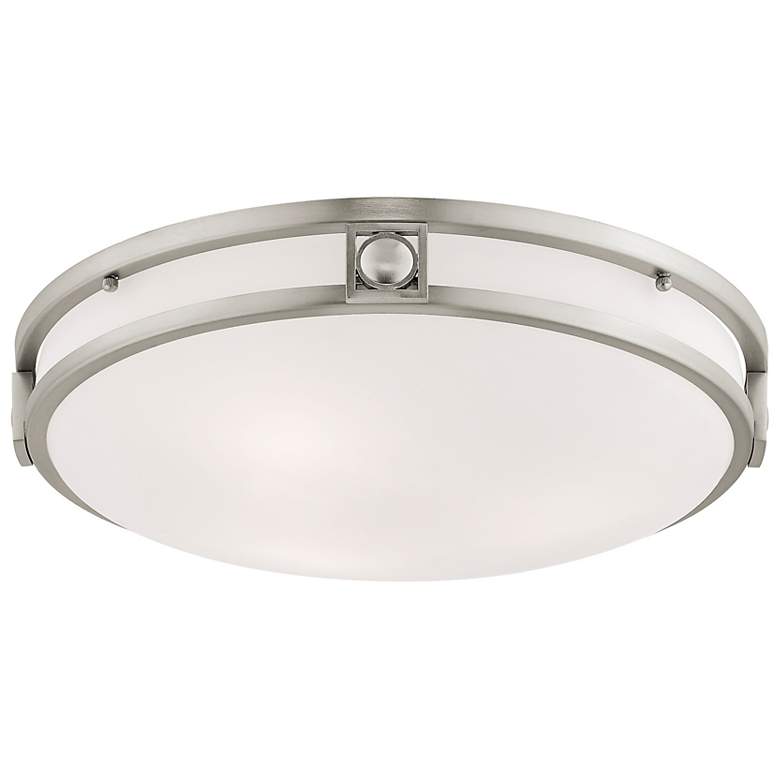 Image 6 Titania 16" Wide Brushed Nickel Bowl Ceiling Light more views