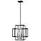Titania 18" Wide Black and Brushed Nickel 4-Light Pendant