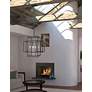 2_Titania 18" Wide Black and Brushed Nickel 4-Light Pendant more views