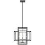 3_Titania 18" Wide Black and Brushed Nickel 4-Light Pendant more views