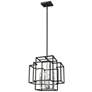 4_Titania 18" Wide Black and Brushed Nickel 4-Light Pendant more views
