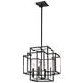 6_Titania 18" Wide Matte Black 4-Light Pendant more views