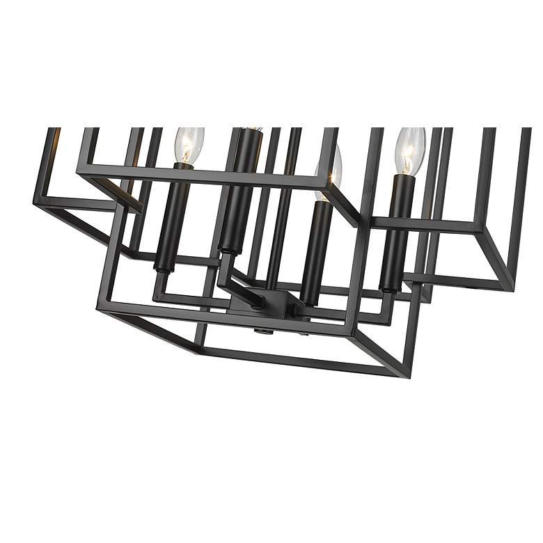 Image 7 Titania 18" Wide Matte Black 4-Light Pendant more views