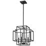 Titania 18" Wide Matte Black 4-Light Pendant