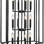 4_Titania 20" Wide Matte Black 12-Light Geometric Pendant more views