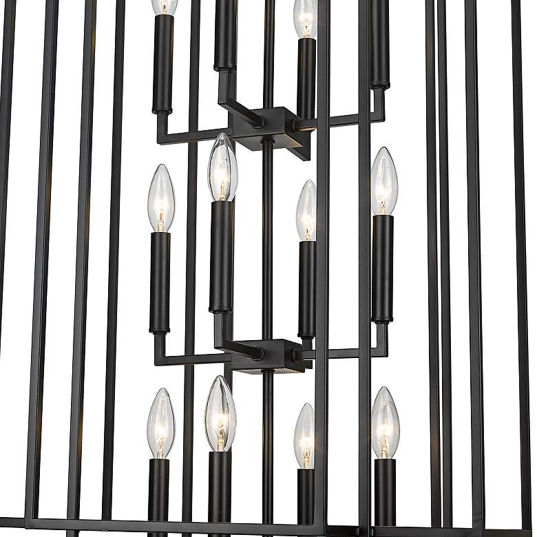 Image 5 Titania 20" Wide Matte Black 12-Light Geometric Pendant more views