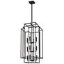 6_Titania 20" Wide Matte Black 12-Light Geometric Pendant more views