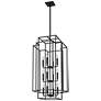 Titania 20" Wide Matte Black 12-Light Geometric Pendant in scene