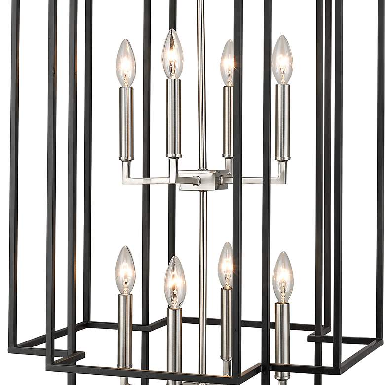 Image 3 Titania 20"W Black And Brushed Nickel 12-Light Chandelier more views