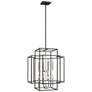 2_Titania 22" Wide Black and Brushed Nickel 8-Light Pendant