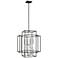 Titania 22" Wide Black and Brushed Nickel 8-Light Pendant
