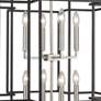 Titania 22" Wide Black and Brushed Nickel 8-Light Pendant
