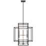 5_Titania 22" Wide Black and Brushed Nickel 8-Light Pendant more views