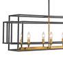 4_Titania 54" Wide Bronze and Brass 10-Light Island Chandelier more views