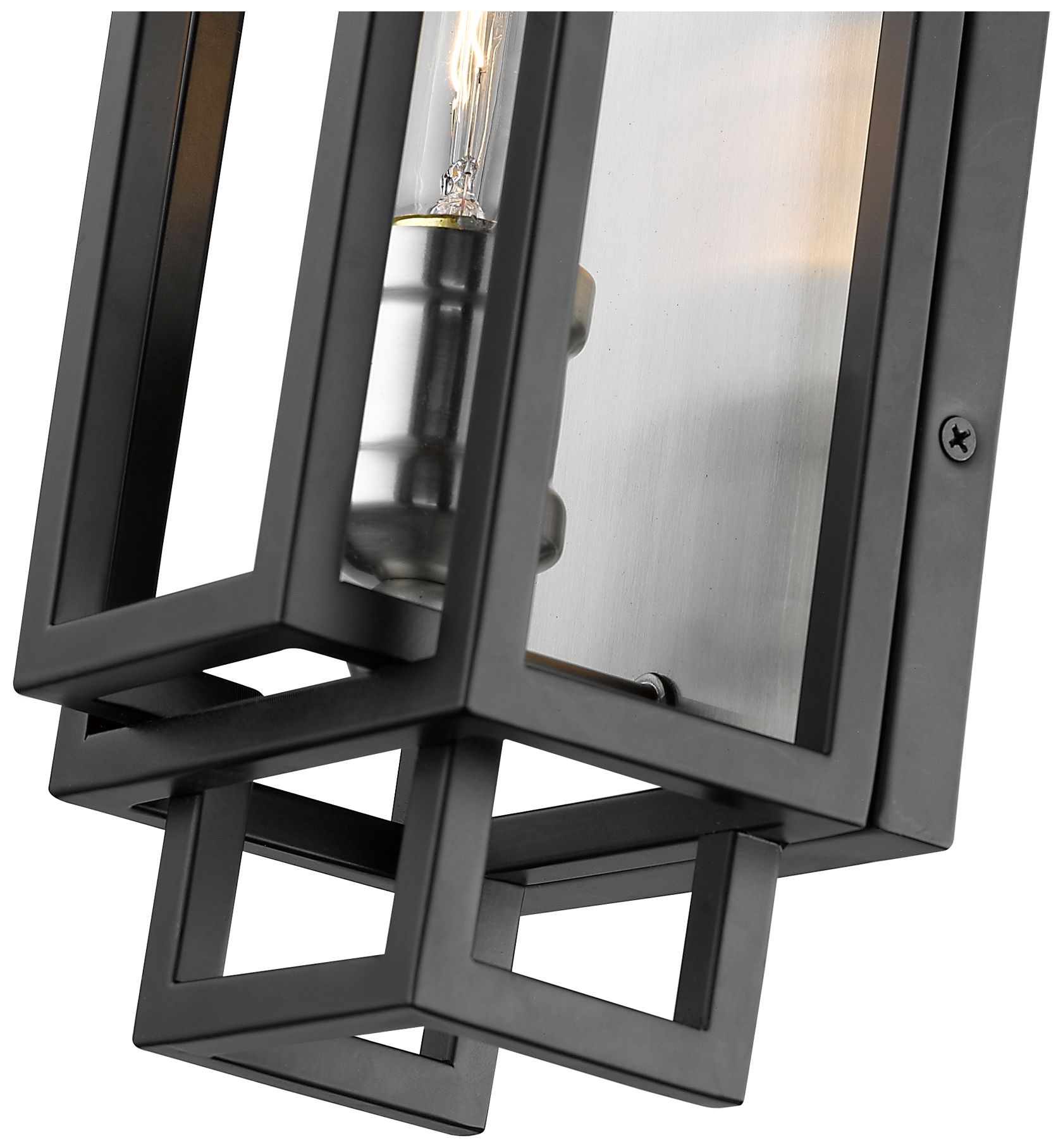 Image 5 Titania by Z-Lite Black + Brushed Nickel 4.75 inch 1 Light Wall Sconce more views