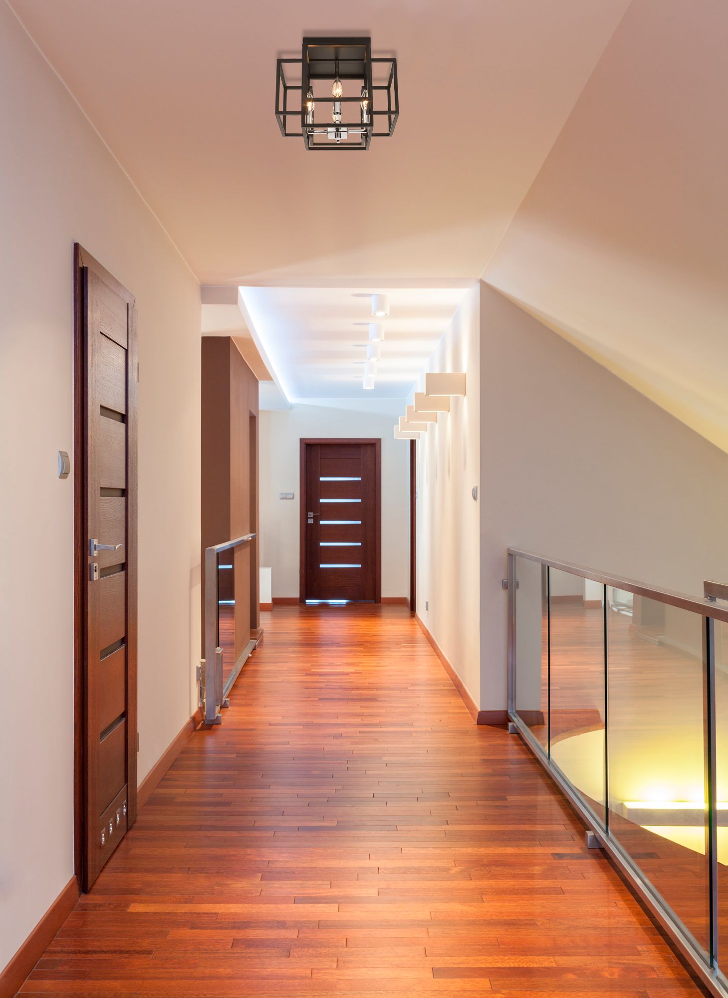 Image 4 Titania by Z-Lite Black + Chrome 14 inch 4 Light Flush Mount more views