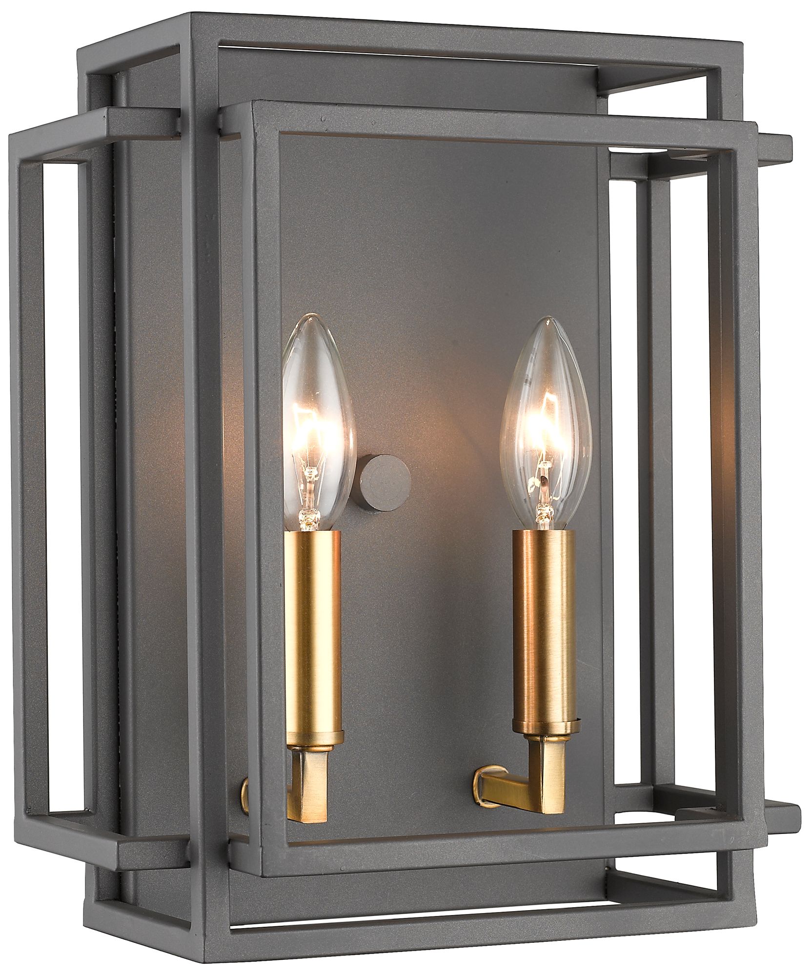 Titania by Z-Lite Bronze + Olde Brass 10 inch 2 Light Wall Sconce