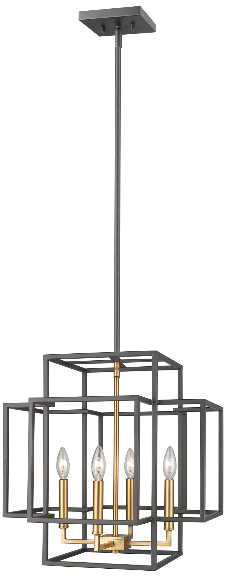 Titania by Z-Lite Bronze + Olde Brass 18 inch 4 Light Pendant