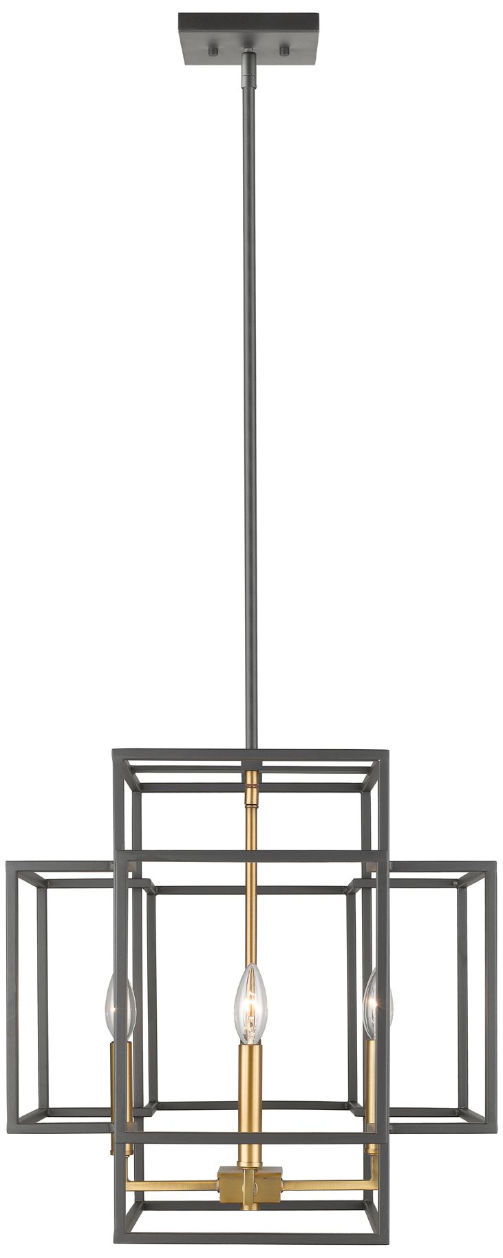 Image 2 Titania by Z-Lite Bronze + Olde Brass 18 inch 4 Light Pendant more views