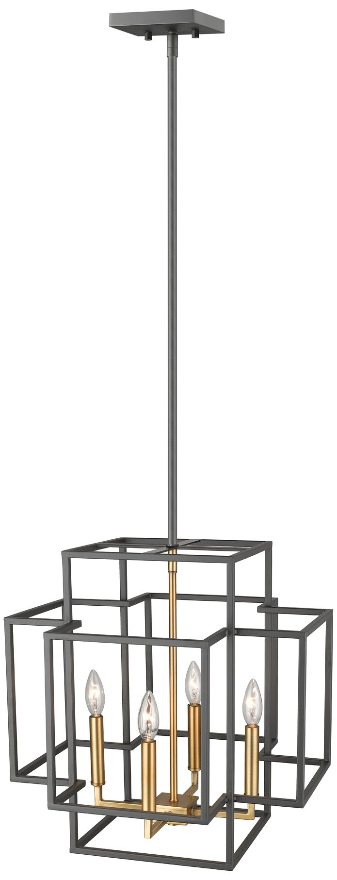 Image 4 Titania by Z-Lite Bronze + Olde Brass 18 inch 4 Light Pendant more views