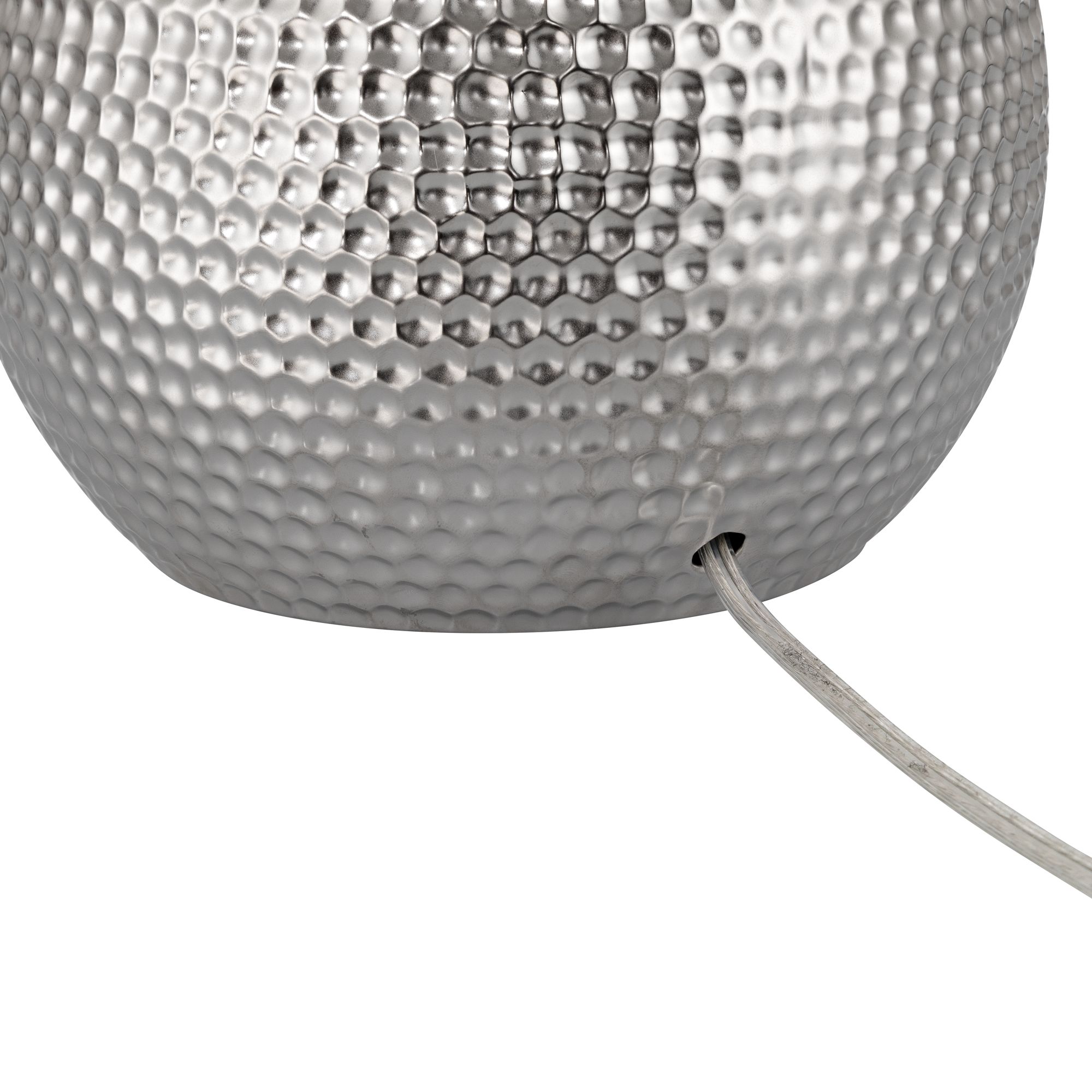 Image 7 Titus 24 1/2" High Hammered Silver Table Lamp Set of 2 more views