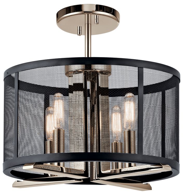 Image 2 Titus 4 Light Convertible Pendant Polished Nickel more views