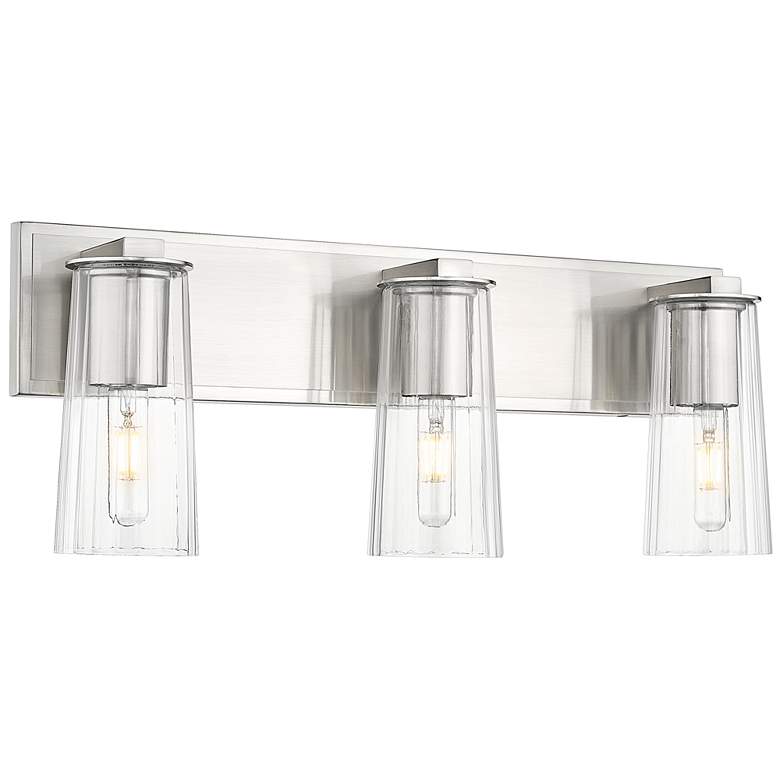 Image 1 Titus by Z-Lite Brushed Nickel 24 inch 3 Light Vanity