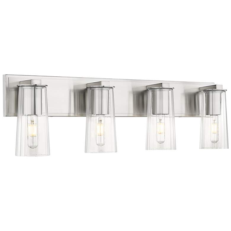 Image 1 Titus by Z-Lite Brushed Nickel 32 inch 4 Light Vanity