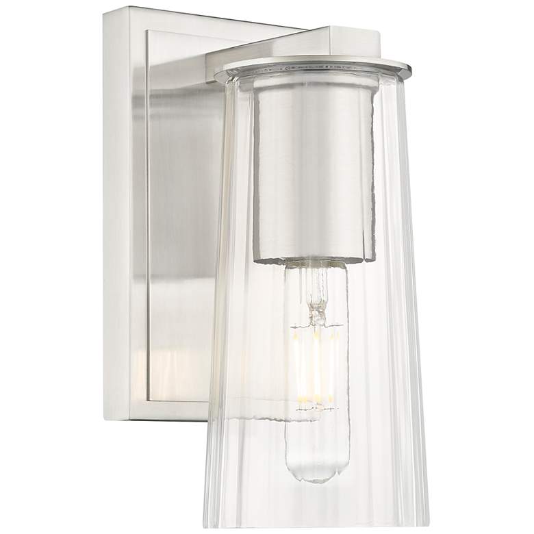 Image 1 Titus by Z-Lite Brushed Nickel 4.5 inch 1 Light Wall Sconce