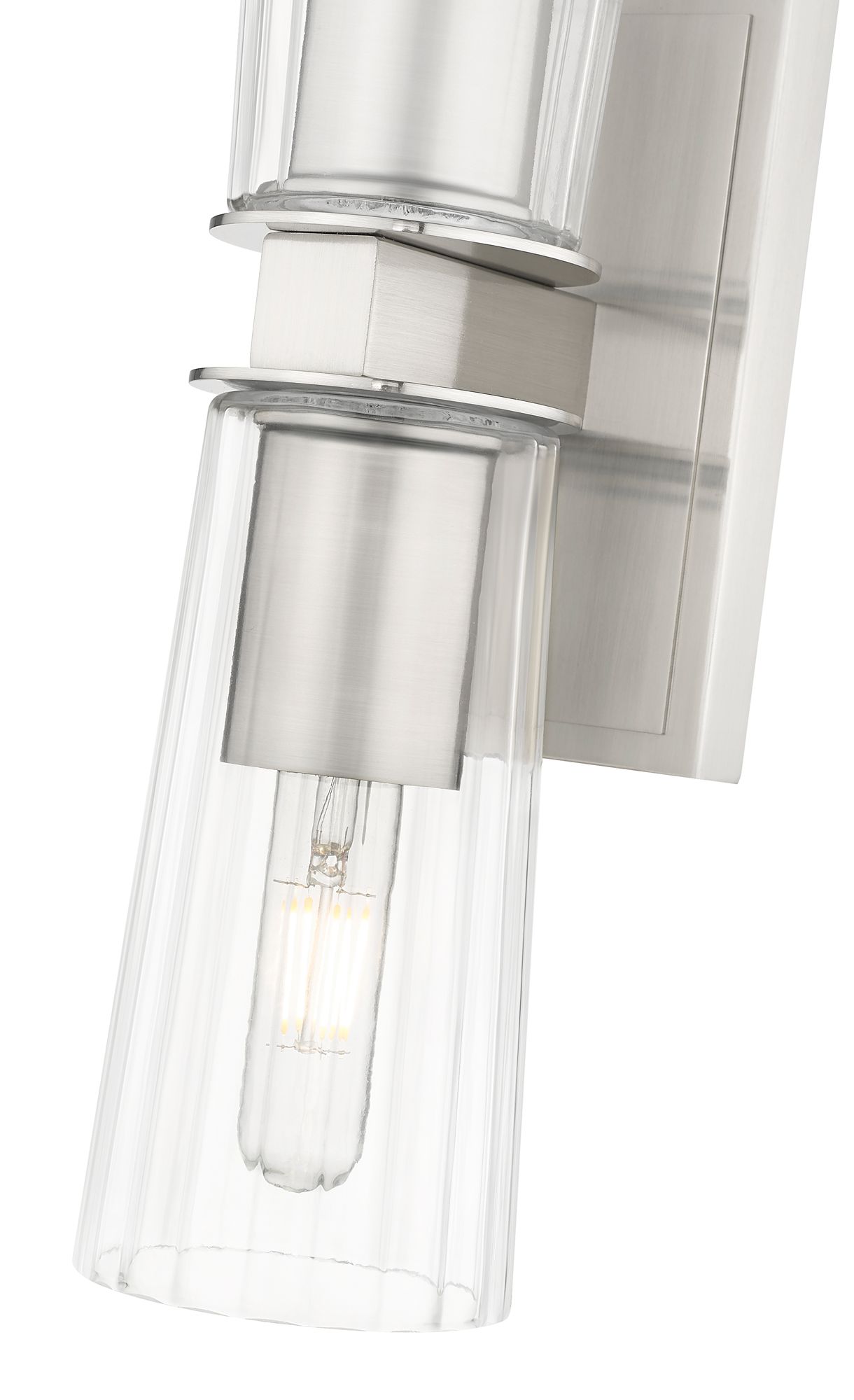 Image 7 Titus by Z-Lite Brushed Nickel 4.5 inch 2 Light Wall Sconce more views