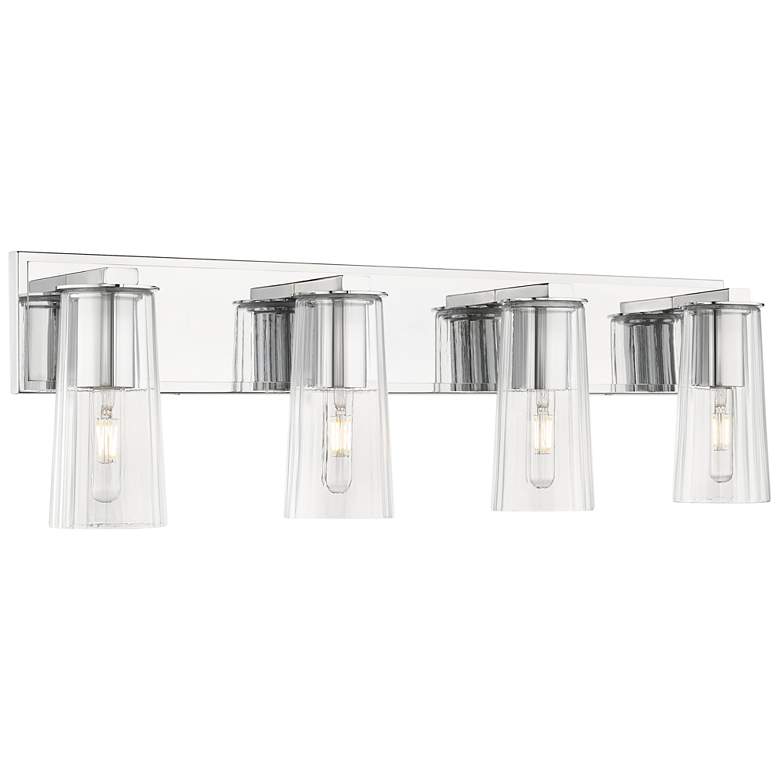 Titus by Z-Lite Chrome 32 inch 4 Light Vanity - #8790G | Lamps Plus