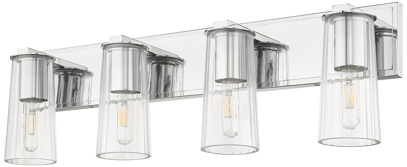 Titus by Z-Lite Chrome 32 inch 4 Light Vanity
