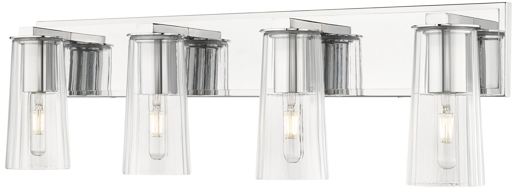 Titus by Z-Lite Chrome 32 inch 4 Light Vanity
