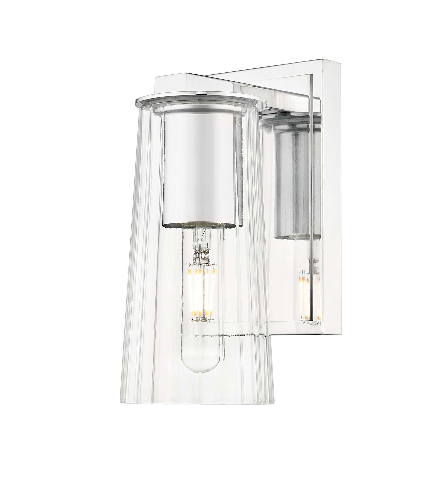 Image 2 Titus by Z-Lite Chrome 4.5 inch 1 Light Wall Sconce more views