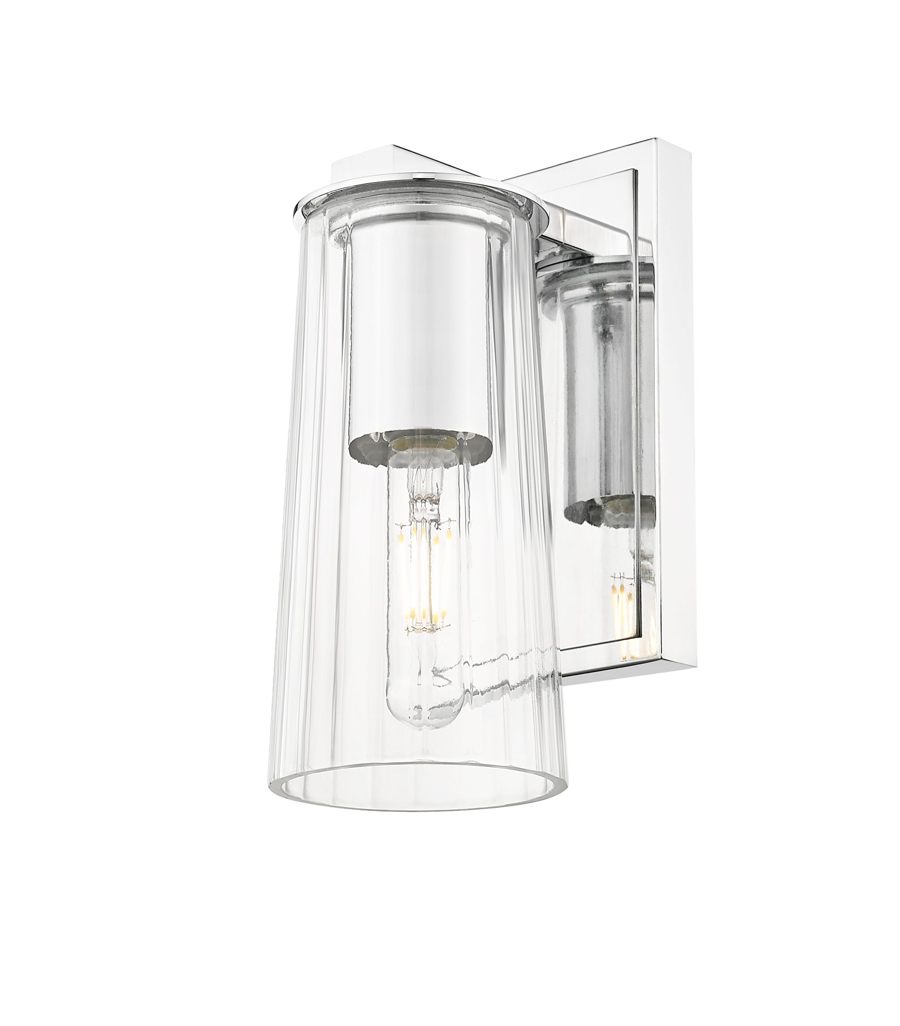 Image 5 Titus by Z-Lite Chrome 4.5 inch 1 Light Wall Sconce more views